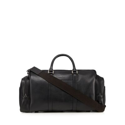 J by Jasper Conran Black leather holdall bag